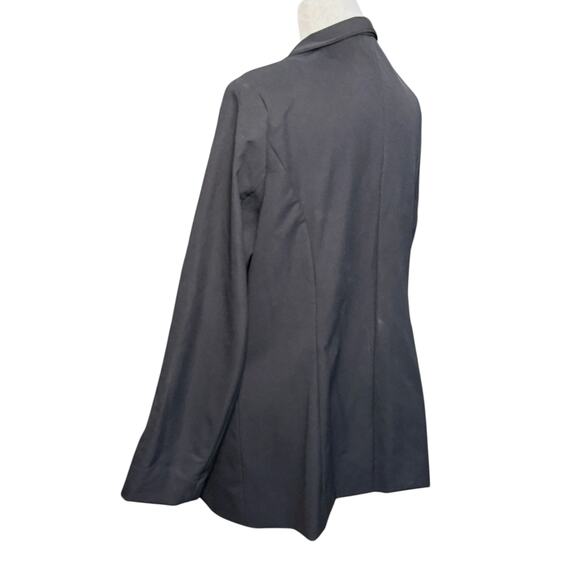 Misook Structured Blazer Women Small Black Collared Office Capsule Classic Clean - Picture 5 of 11